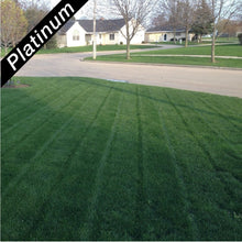 Load image into Gallery viewer, Deep green home lawn, grown from Royal Blue Kentucky bluegrass blend, Platinum Quality lawn seed.